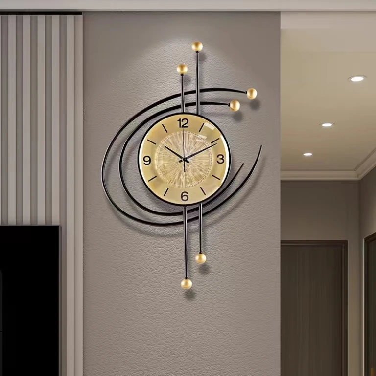 

66.3X42.9cm Modern simple creative fashion home decoration wall clock living room bedroom porch personality luxury wall clock
