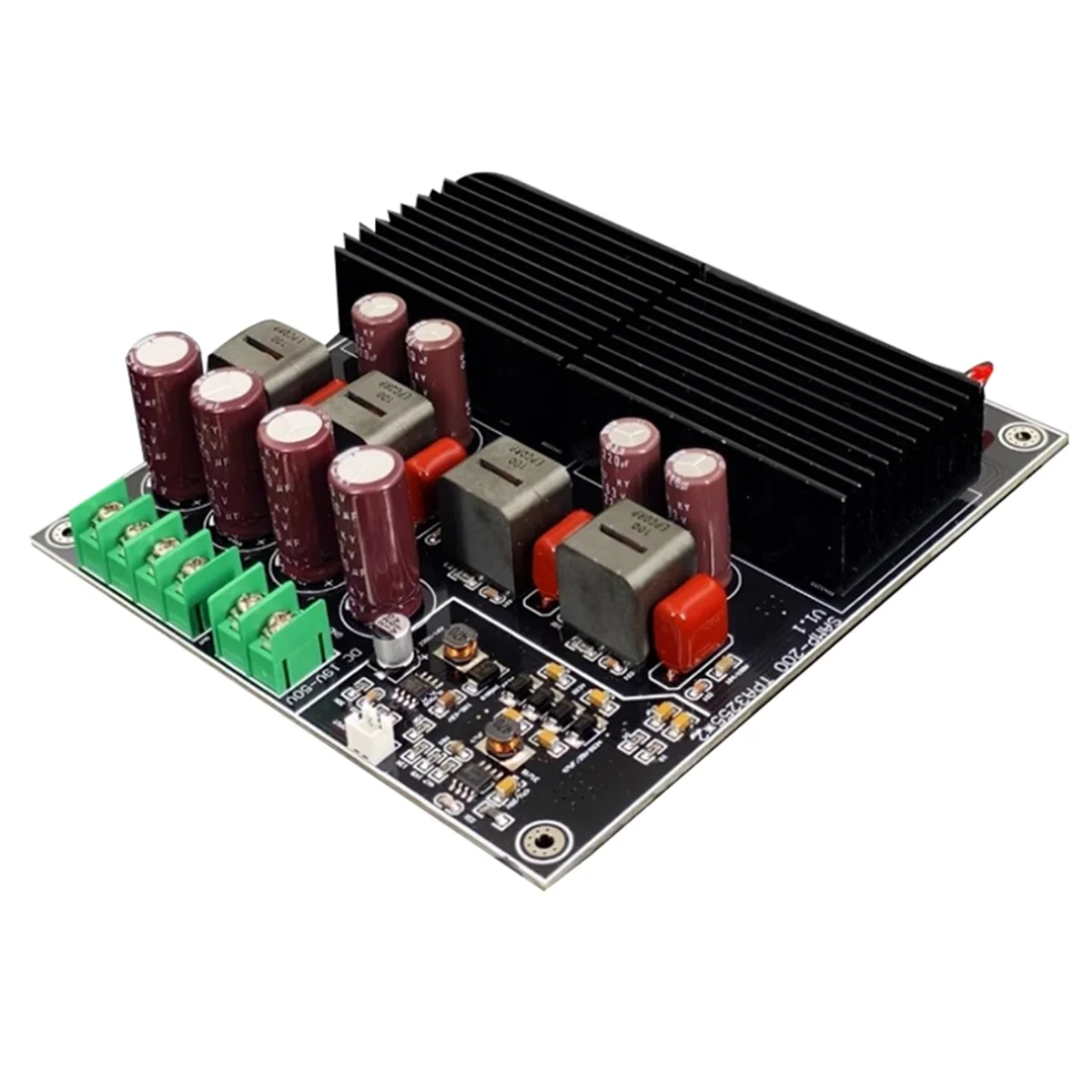 

T06C-1200W Dual TPA3255 Bluetooth Power Amplifier Board 600W+600W 2.0 Hifi Stereo Home Music Class D Amplifier TL072 Op Amp