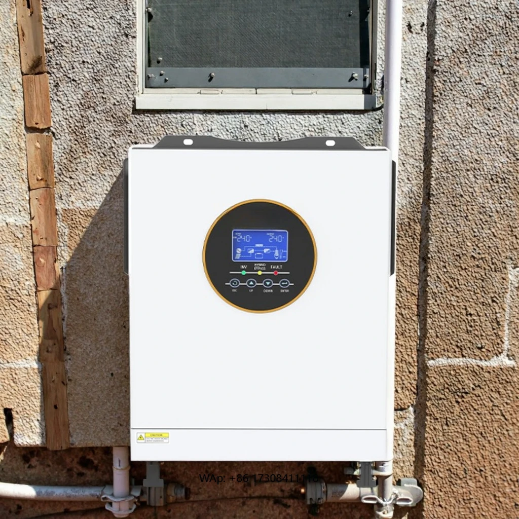 Indoor 5500W 6200W Hybrid Solar Inverter Grid-Tied Split Phase 120V 240Vac Single AC Output with Controller