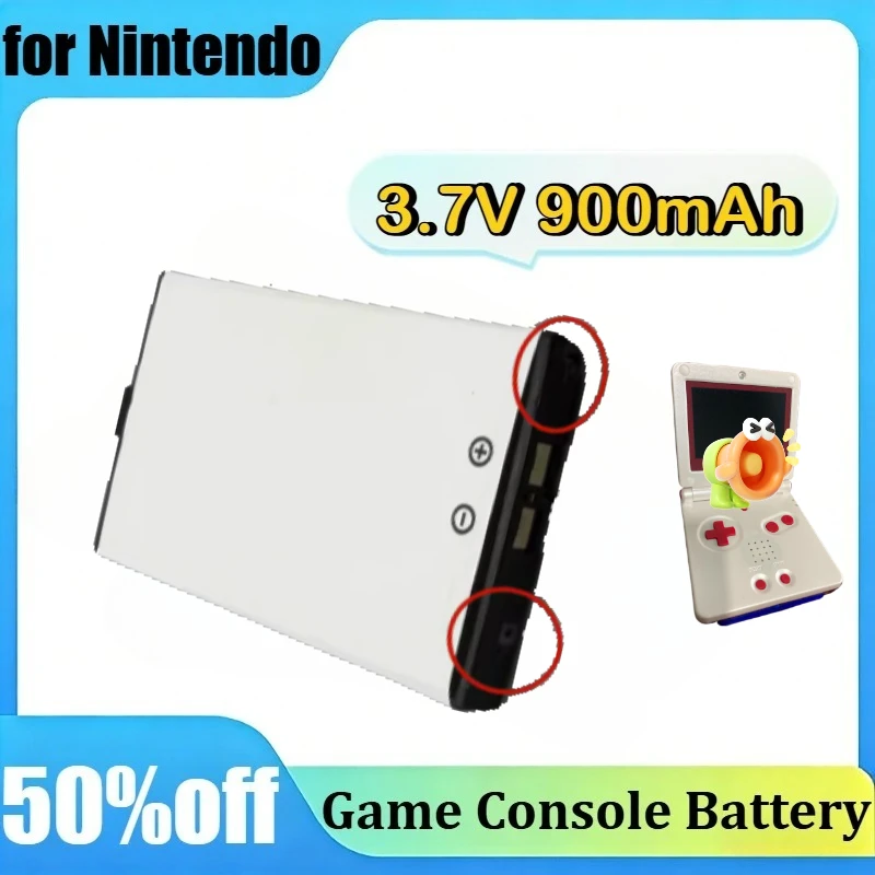 

2PCS Rechargeable Lithium-ion Battery Pack for Nintendo Gameboy Advance GBA SP 3.7V 900mAh Rechargeable Battery