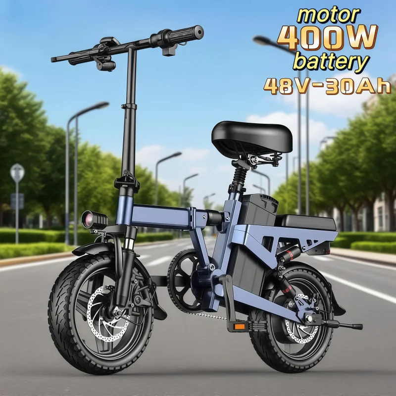 

folding ebike lightweight urban commuting/400W motor/48V30AH lithium battery moped