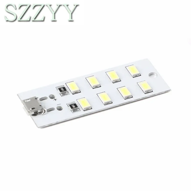 high quality 5730 smd 5V 430mA~470mA White Mirco Usb 5730 LED lighting panel USB mobile light Emergency light night light