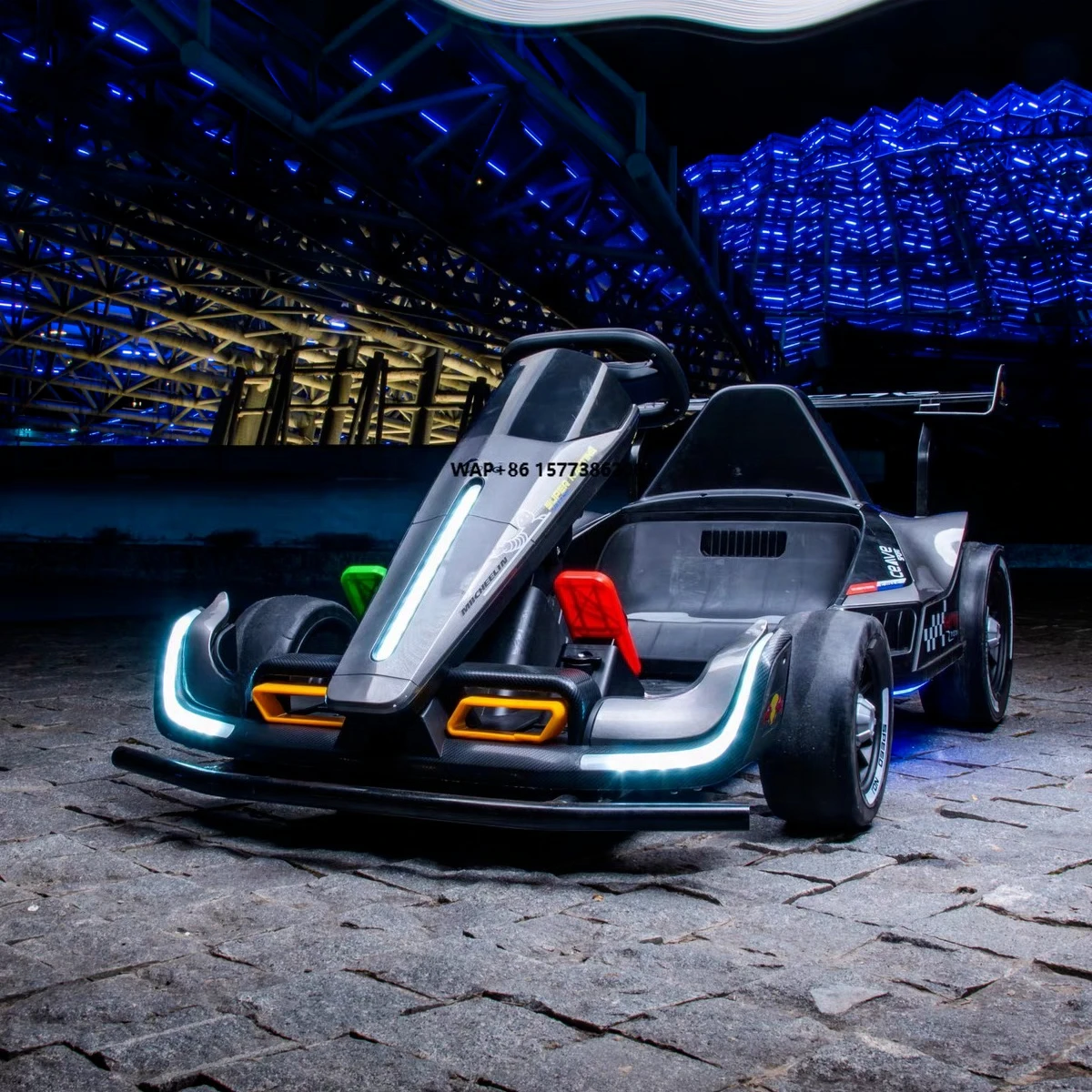 New Amusement Outdoor Family Speed Karting Racing Simulator Drift Kart Ride on Cars Game Console Adjustable Length for Riding