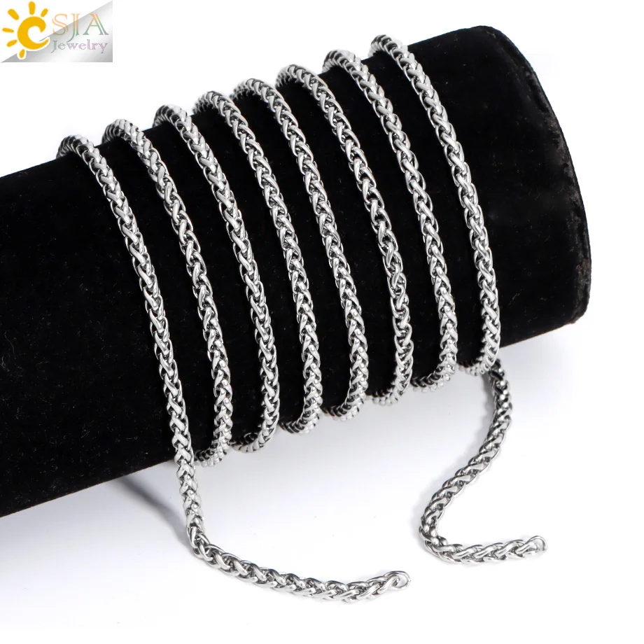 1Meter Stainless Steel Chain Men Women Never Fade Gold Color Chains for Making Bracelet Necklace Jewelry Accessories Gift T101