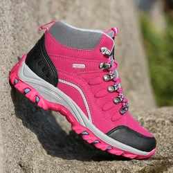 Moda wiosna Outdoor buty górskie damskie wysokie góry antypoślizgowa amortyzacja casualowe buty sportowe kobiety wysokiej jakości wspinaczka Trekking Shoe