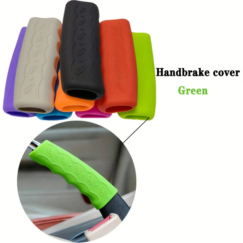 Silicone Handbrake Grip Cover Anti Slip Soft Non Scratch Parking Brake Handle Universal Car Interior for Ford Kia Honda Toyota