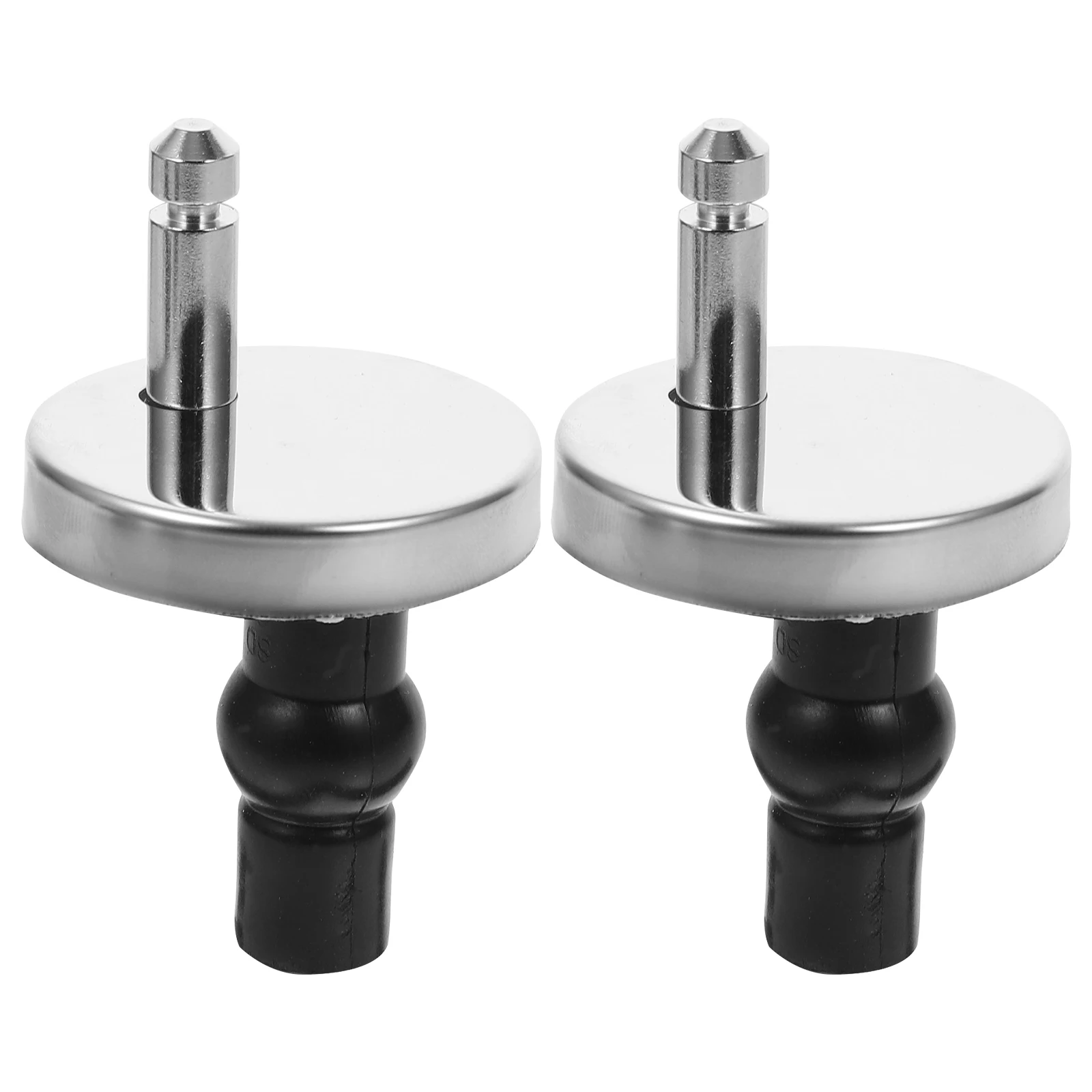 

Toilet Seat Hinge Fixing Screws Rubber Bolts Tightening Hinges Black Stainless Steel Durable NonRust Install Practical