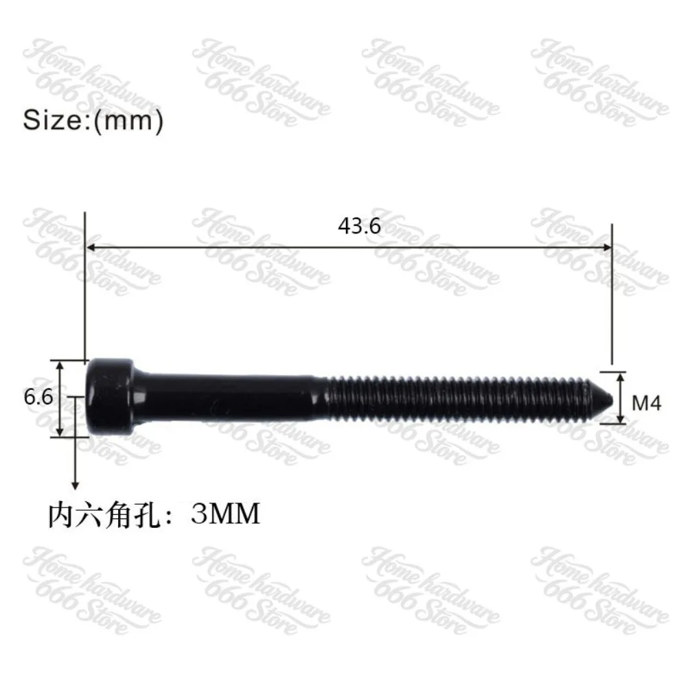 Double Rocker Bridge Pressed String, Hexagon Screw, Electric Guitar Treble String, Fixed Long Screw, Instrument Accessories