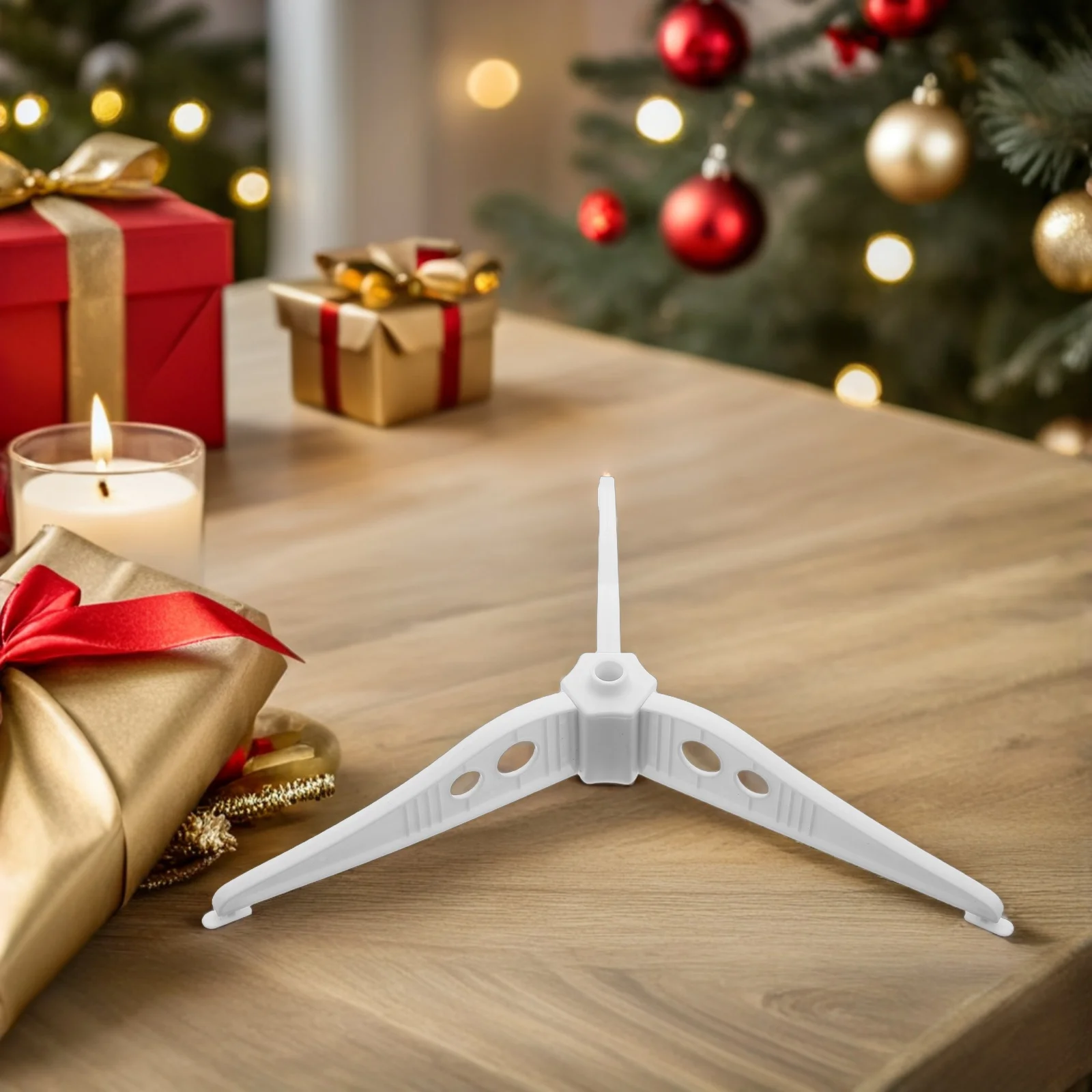 

2pcs Christmas Stand Base Heavy Duty Artificial Tree Holder Detachable Design For Holiday Decor - Xmas Tree Support Bracket