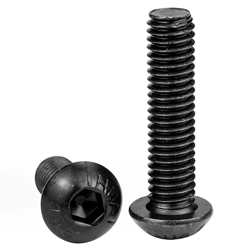 2-50 قطعة مسدس المقبس زر مسمار لولبي الرأس 10.9 الصف الكربون الصلب M1.6-M12 ألين المسمار المستديرة ل الطريق دراجة نارية جبلية
