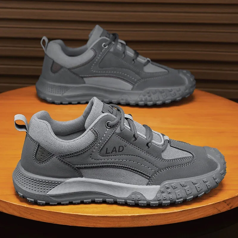 2024 New Men's Comfortable Versatile Casual Shoes Non-Slip Wear-Resistant Work Shoes Breathable Rubber Shoe Sole EVA Shoe Pad