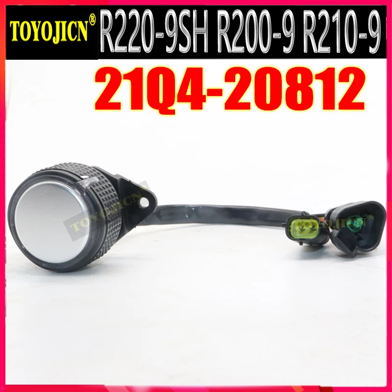 21Q4-20812 for Hyundai Excavator R220-9Sh R200-9 R210-9 Throttle Knob Fuel Dial Knob Accel Dial Assy 13A31-032