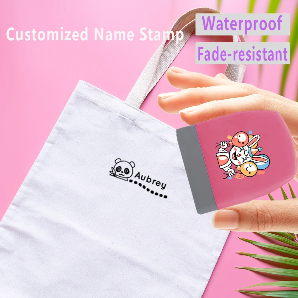 1PC Cute Self-inking Custom Name Seal The Crystal Sticker Pattern is a Rabbit Durable Office Supplies, Seal Supplies - view 3