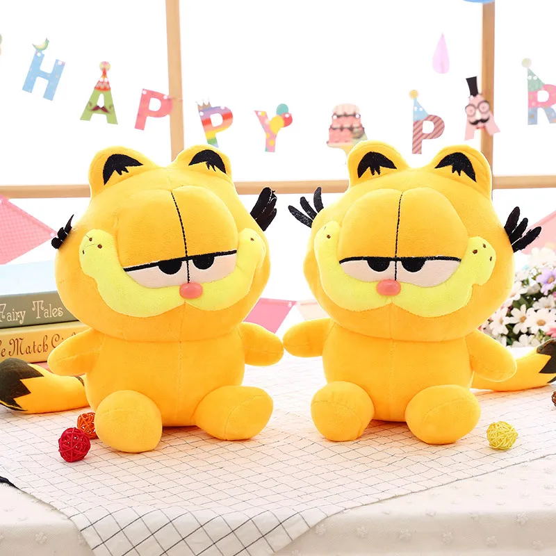 Juguete de peluche Garfield de dibujos animados clásicos, muñeco de peluche lindo, almohada de cojín, animales de peluche Kawaii, regalos de