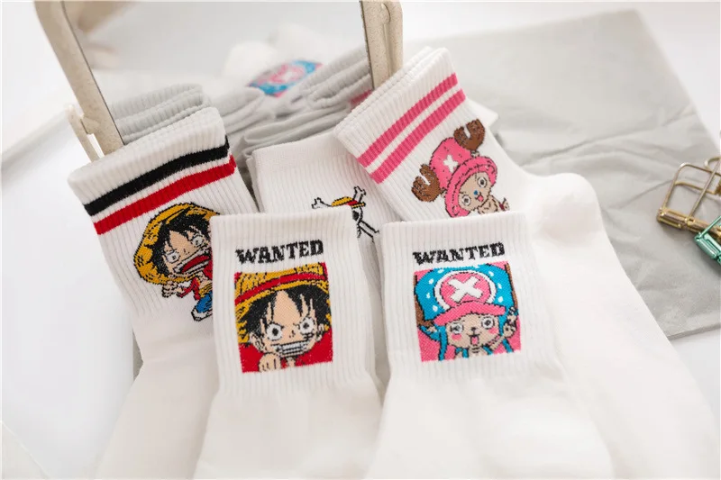 Anime Cartoon Tony Tony Chopper Cosplay lässig Outdoor-Socken lustige Ruffy Design Unisex Harajuku Baumwolle Skarpetki Geschenk