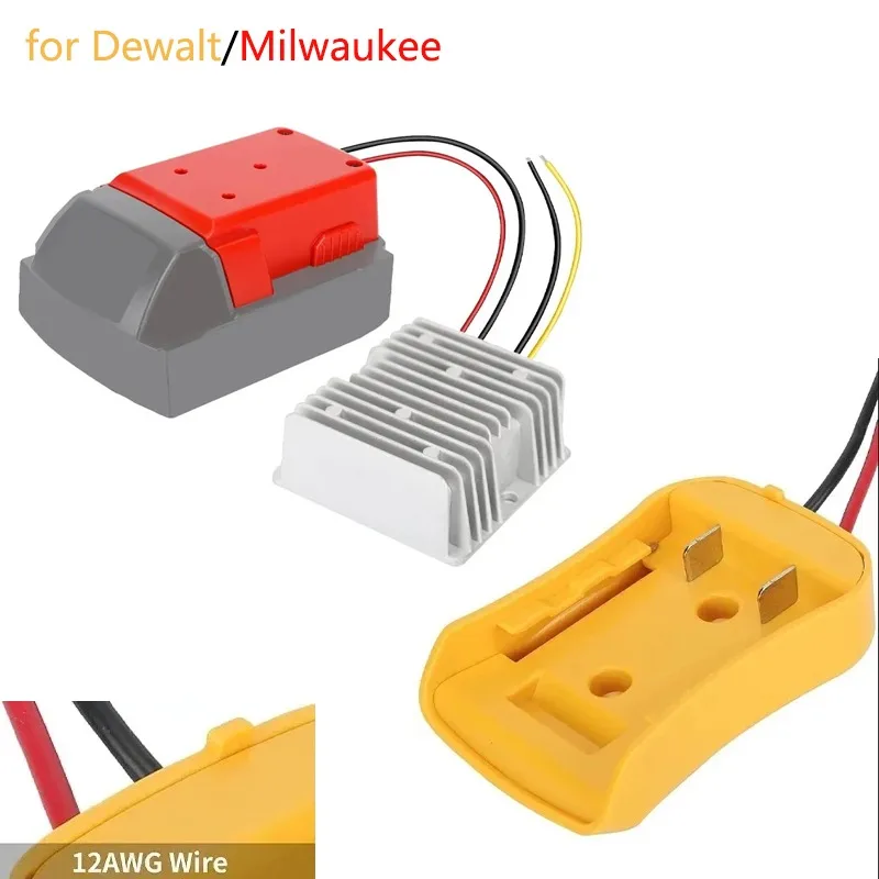 

Понижающий преобразователь Aadpter от 18 В до 12 В для Dewalt/Milwaukee, литий-ионный аккумулятор 18 В, инвертор силового колеса, понижающий регулятор напряжения