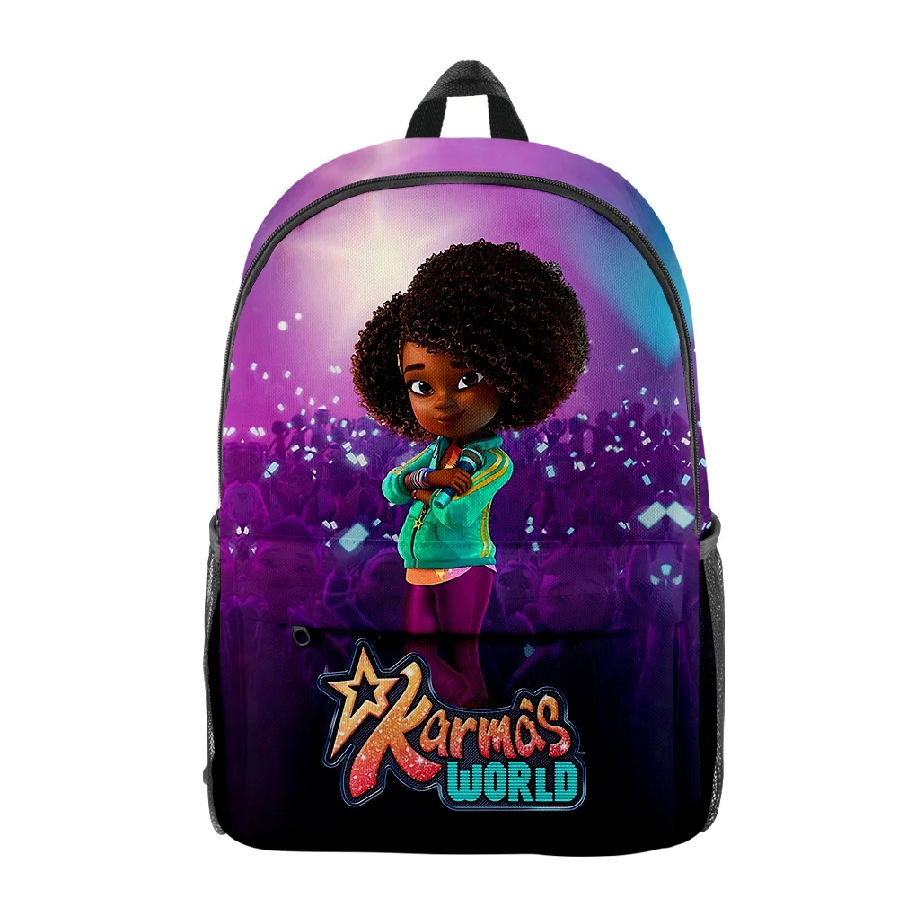 

Karma's World Tv Show Backpack Student School Bag Unisex Daypack Zipper Traval Bag 2023 Casual Style Harajuku Bag