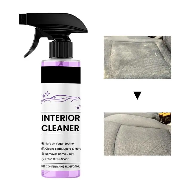 

Car Seat Detailing Cleaner Refurbishment Cleaning Agent 120ml Multipurpose Car Care Spray For Carpet Upholstery Prevent Cracking