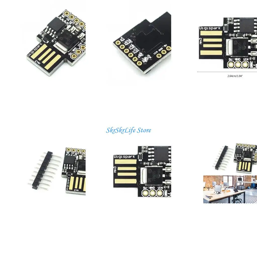 

E65E Attiny85 Digispark Kickstarter Micro USB Development Board IIC I2C and SPI Vis