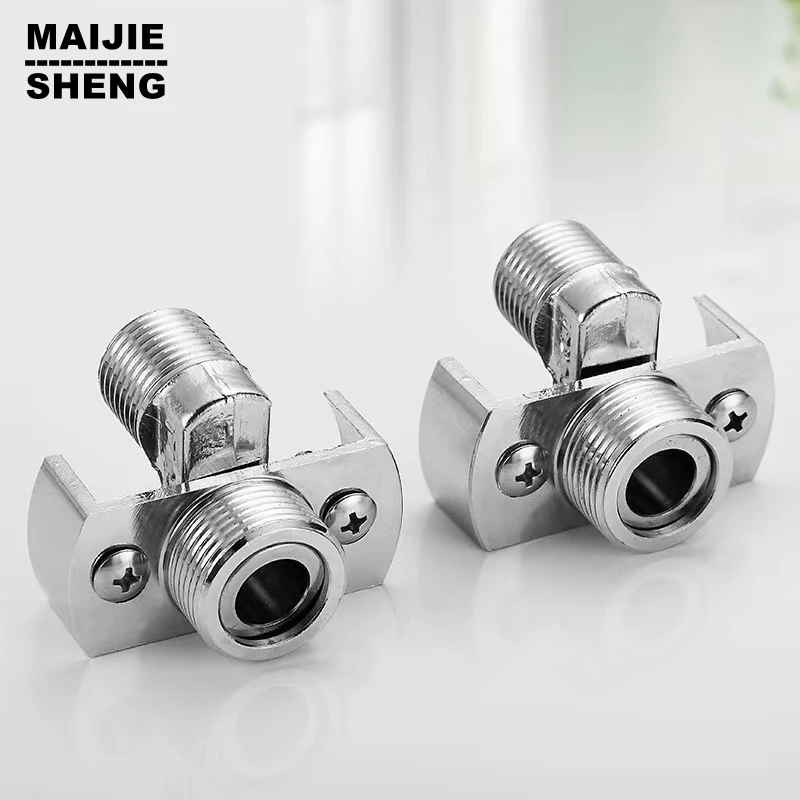 Shower Faucet Accessor Adjusting the Angle of Intake Pipe Shower Set Copper Shower Mixer Eccentric Union For Corner Bath Mixer