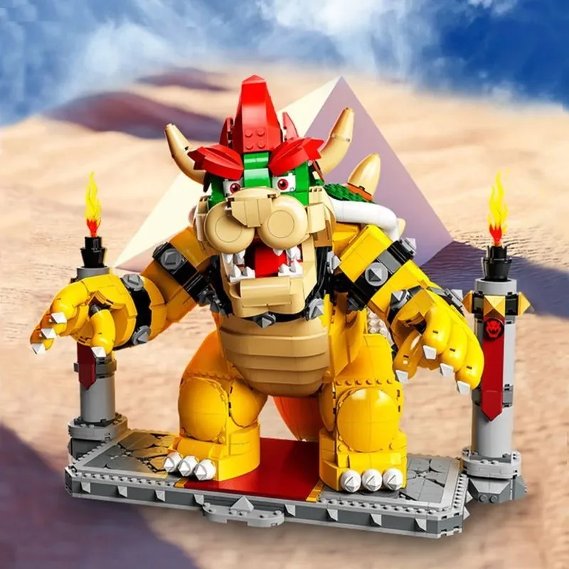 مجموعة مكعبات بناء عظمى من bowser للأطفال ، ألعاب طوب MOC ، هدايا أعياد الميلاد وعيد الميلاد ، متوافقة مع ، من من من من من من من من من من من ، من جديد ،