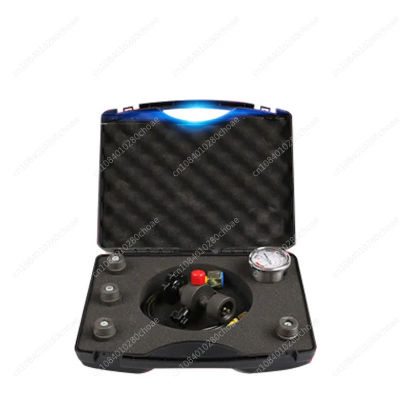 

0-400Bar 6000PSI Hydraulic Pressure Gauge Test Kit with Nitrogen Charging Valve & 5 Adapters for Automotive Truck Bike