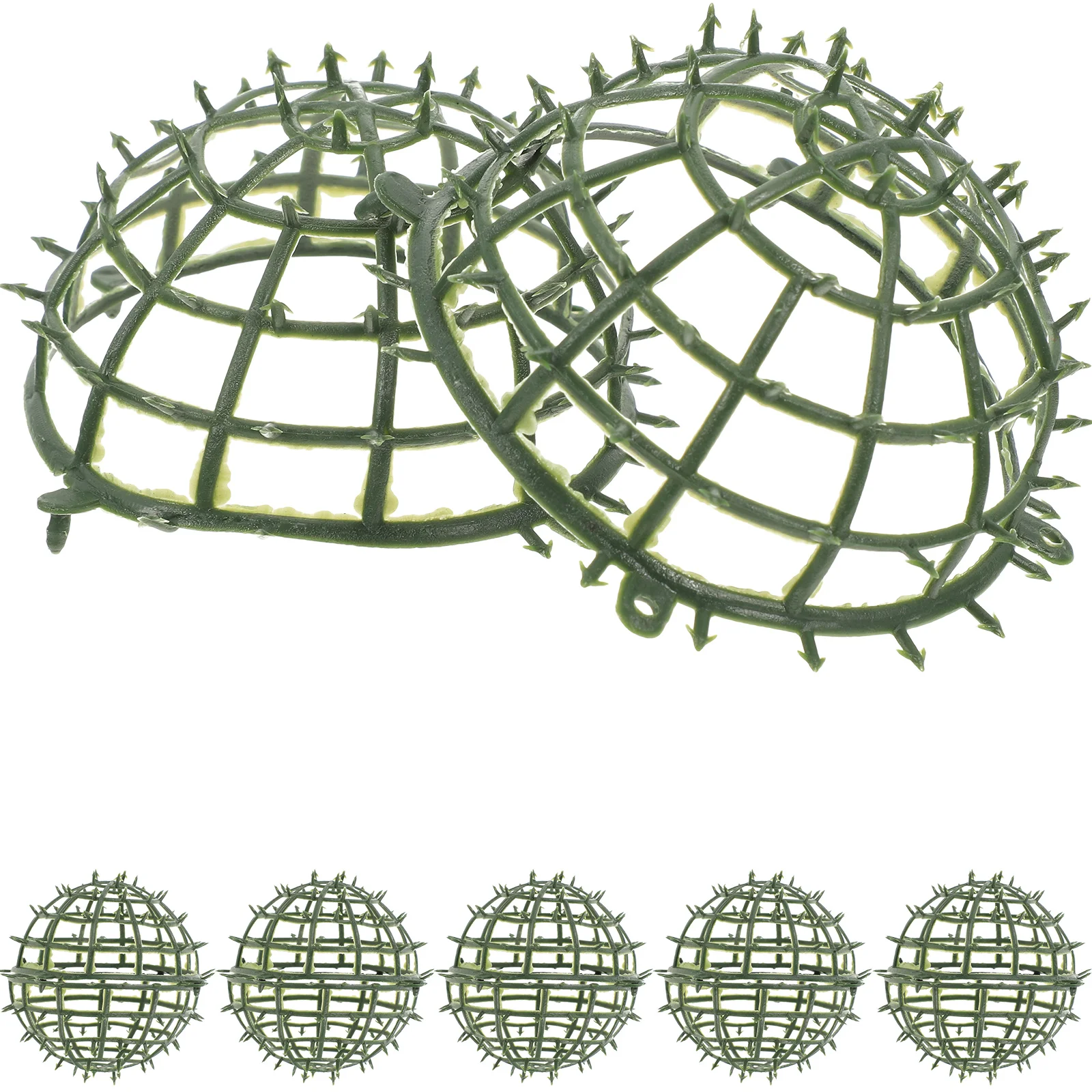 

6 Pcs Sturdy Plastic Material Artificial Plant Topiary Ball Support Decorative Grass Ball Flower Arranging Rack Faux