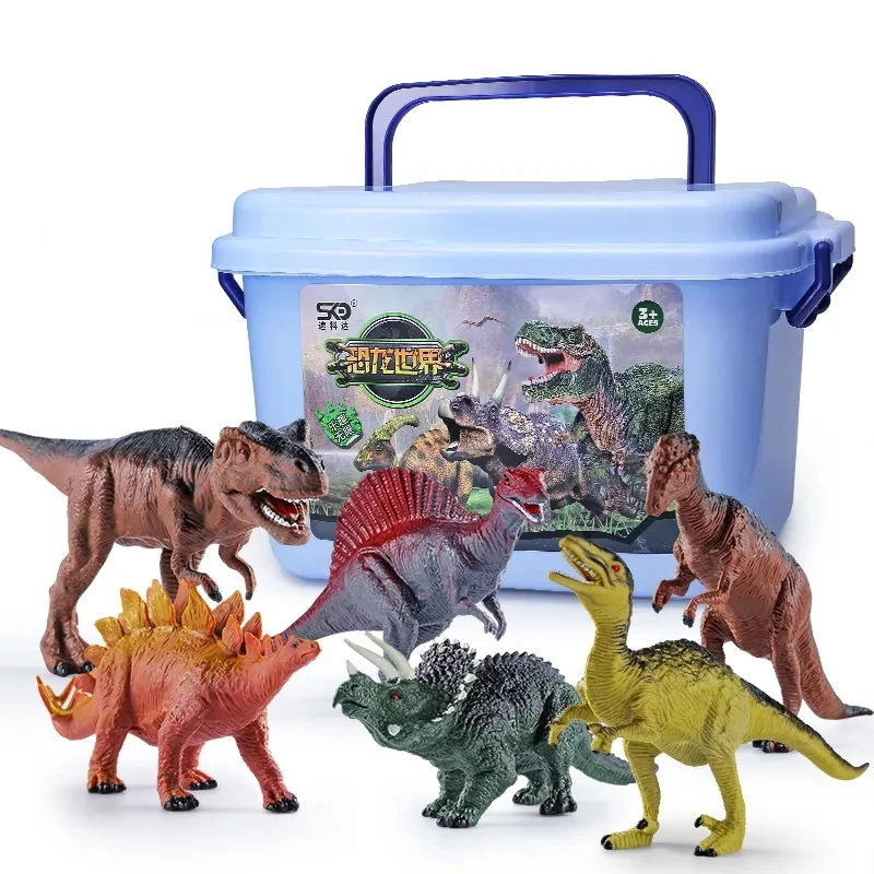 

Dinosaur Toy Jurassic Park Animals Jungle Set S/M/L Size Dinosaur Carpet Excavation Children Educational Toys for Boys Kids Gift