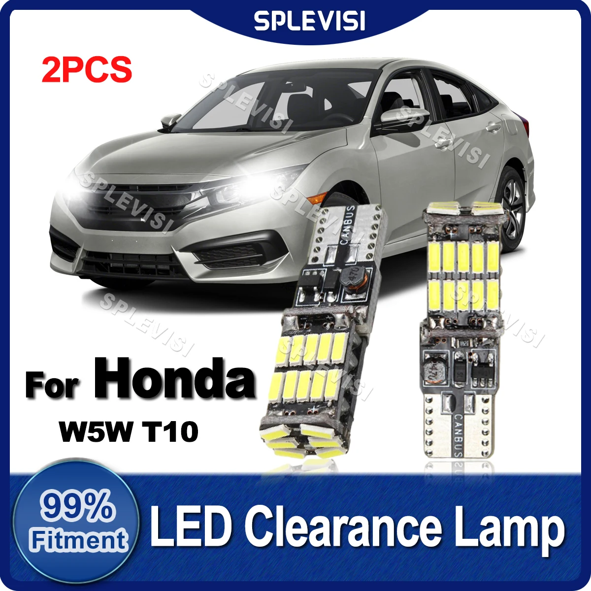 

SPLEVISI W5W T10 LED Clearance Lamp Light Bulb Canbus 700LM/Bulb For Honda Civic Accord CR-V FR-V HR-V Fit Insight Legend S2000