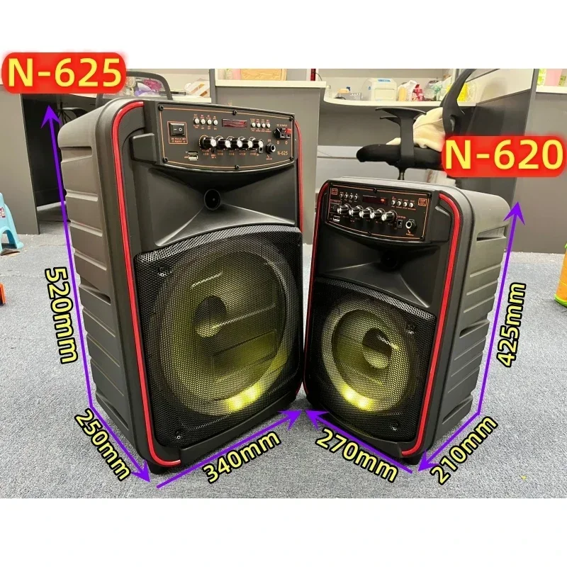 Altavoz Bluetooth de alta potencia para público, carrito de Karaoke portátil para exteriores con micrófono Dual inalámbrico, sonido envolvente 3D, Subwoofer, 500W