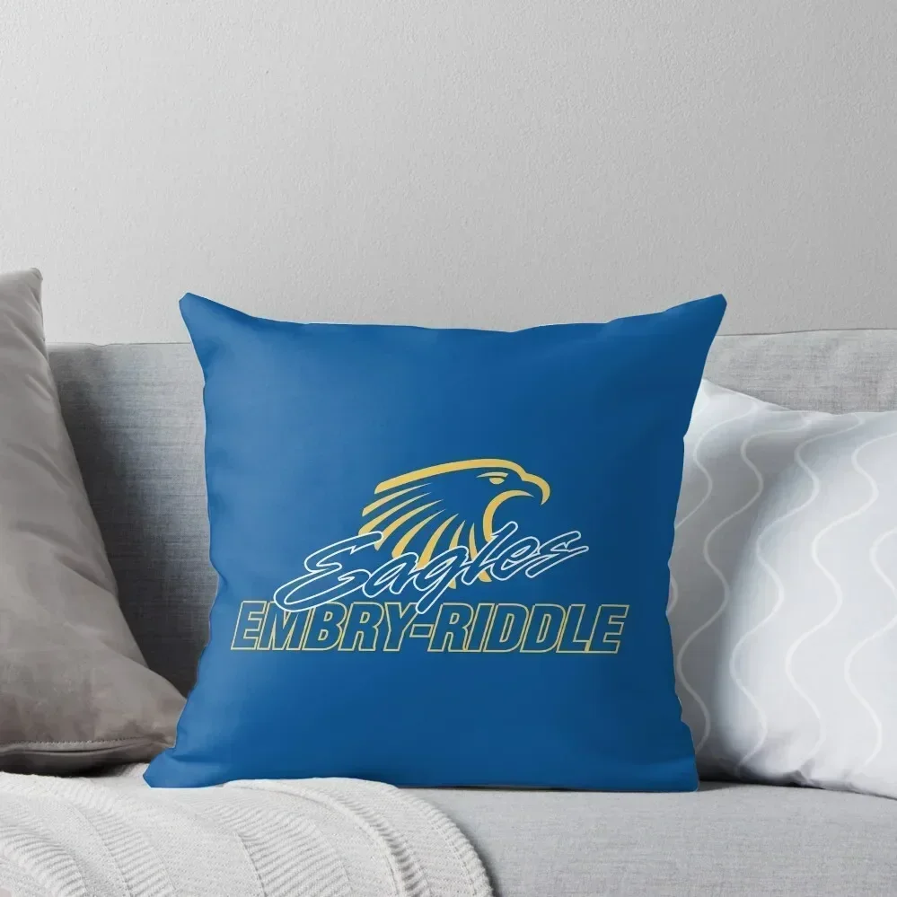 Embry–Riddle Eagles Throw Pillow Elastic Cover For Sofa Marble Cushion Cover New year pillow