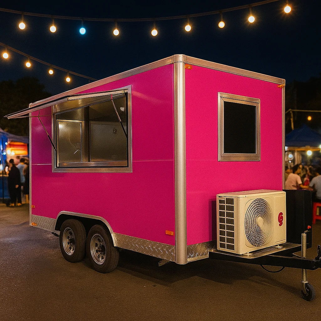 Customized Mini Food Trailer From China Compact Food Truck Cart Turnkey Mobile Kitchen Full Equipment Street Vendor Solution