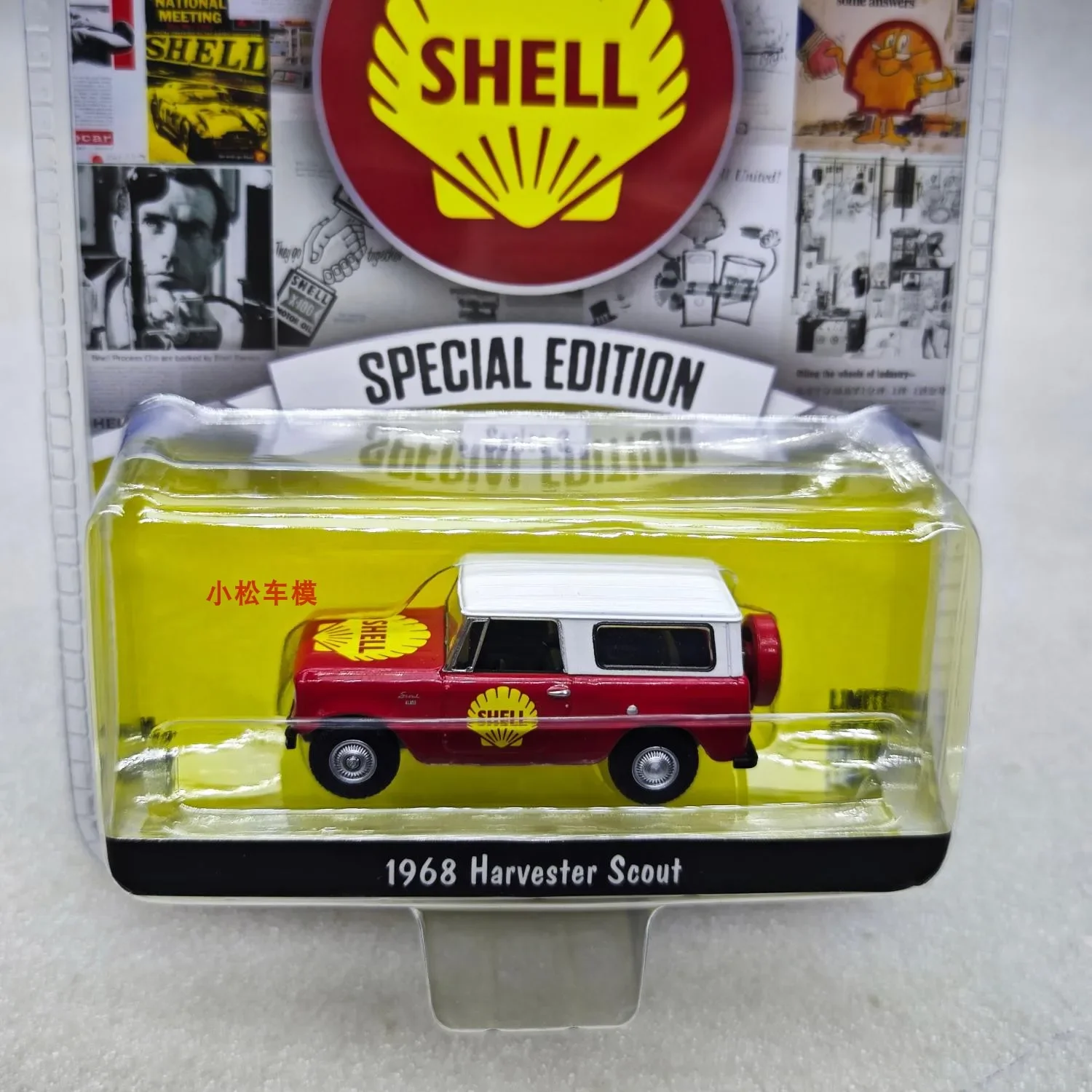 

GreenLight 1:64 1968, комбайн Scout, высокая имитация сплава, модель автомобиля, мини-игрушка, коллекция, подарок