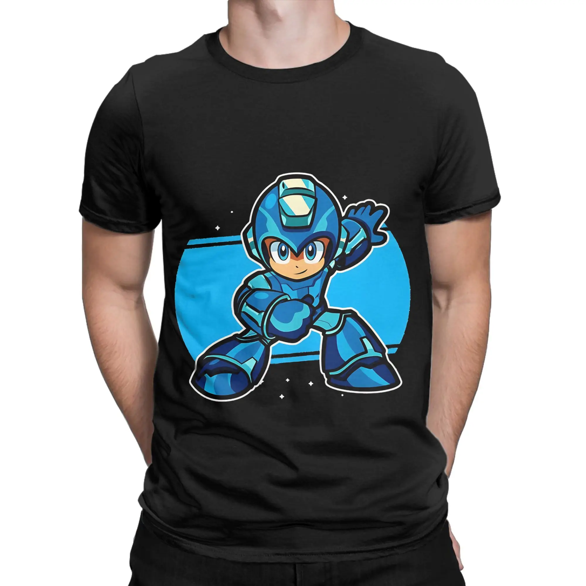 Retro Pixel Art Gaming Shirt Gift Perfect Gift For You And Friends Classic Novelty 100% Cotton T-Shirt megaman Tops Tees For Men