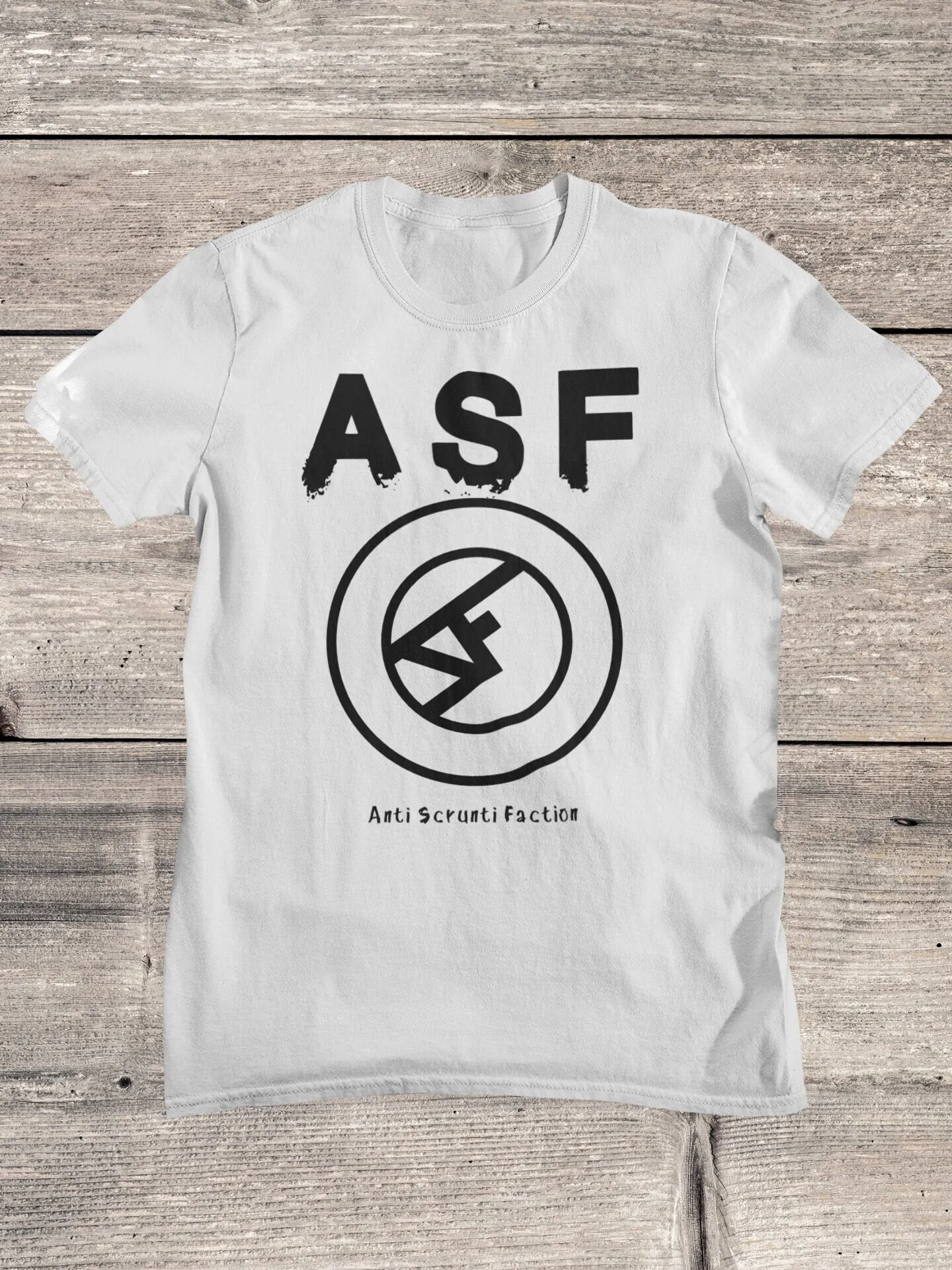 Anti Scrunti Faction T Shirt Queercore Hardcore Punk Post Band Rock Clothing Trans Feminist