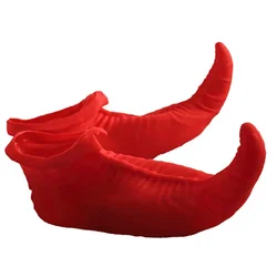 Funny Rubber Pointed Amusement Park Circus Clown Performance Shoes Party Elf   Halloween Costume Cosplay