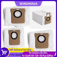 1/2/4PCS Dust Bag Accessories Non-woven Fabric Disposable Bag Parts suitable For Xiaomi Robot Vacuum X20+ X10+ X20 Plus X10 Plus