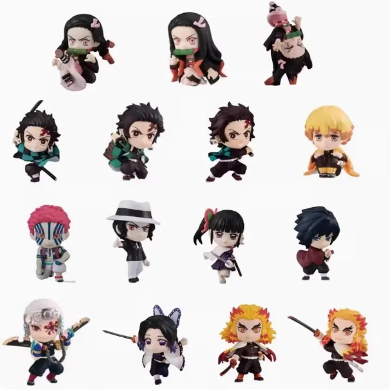 

Original EX GASHAPON Uzui Tengen Rengoku Kyoujurou Kamado Tanjirou Daki Anime Model Ornaments Toys