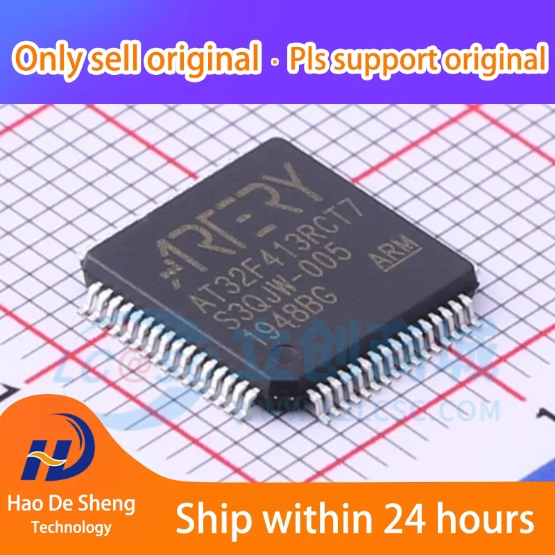 

10 шт./лот AT32F413RCT7 LQFP-64 новый оригинальный в наличии