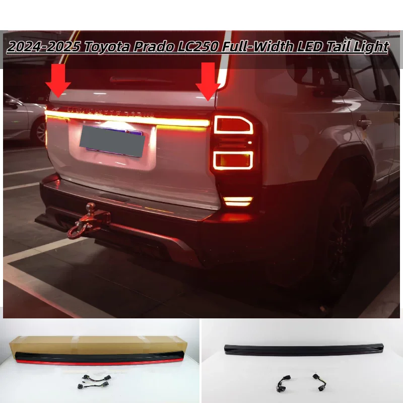 LED Through Lamp for Toyota Prado LC250 2024-2025 Modified Rear Center Tail light Car Accessories