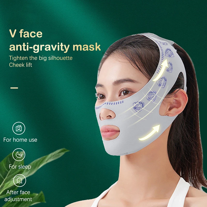 Bandage amincissant pour le ruisseau et les joues, masque de levage de ligne en V, bande de sangle anti-déformable pour le visage, outil de soins de la peau du visage, santé au sommeil, beauté