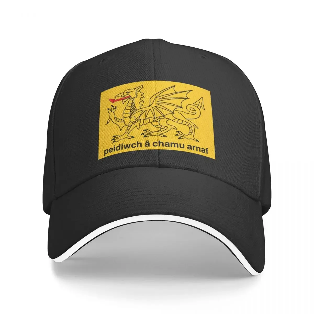 baner gadsden cymraeg melyn (Yellow Welsh Gadsden Flag) Baseball Cap Golf Sports Cap Mountaineering Women's Hats 2025 Men's