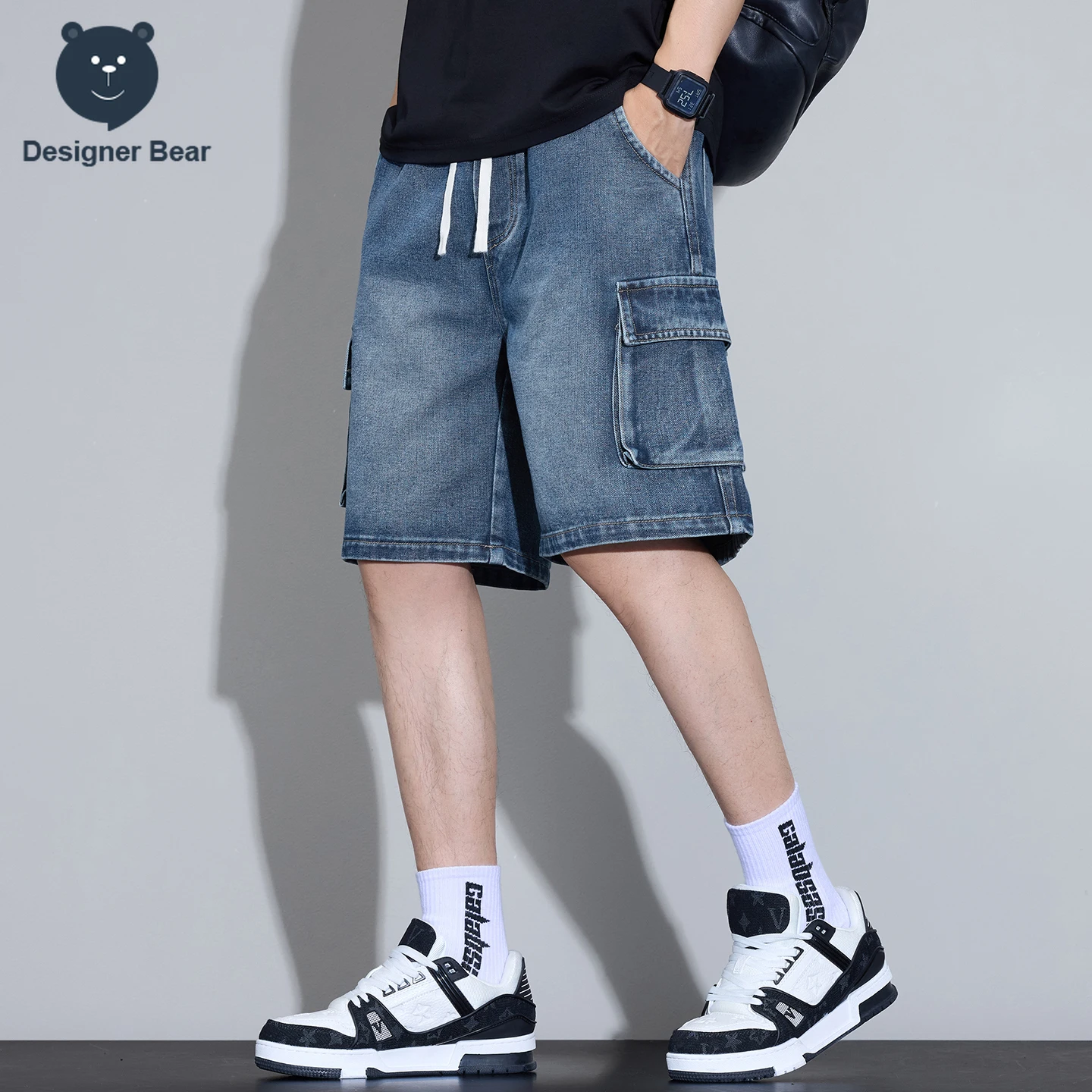 شورت جينز رجالي متعدد الجيوب ل - مراجعة Men'S Fashion Jeans وسعره