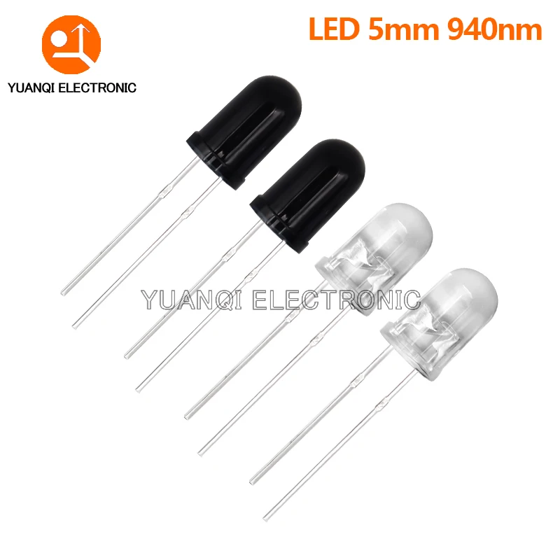 10pcs 3MM 5MM 940nm LED Infrared Emitter and IR Receiver Diode Diodes for arduino