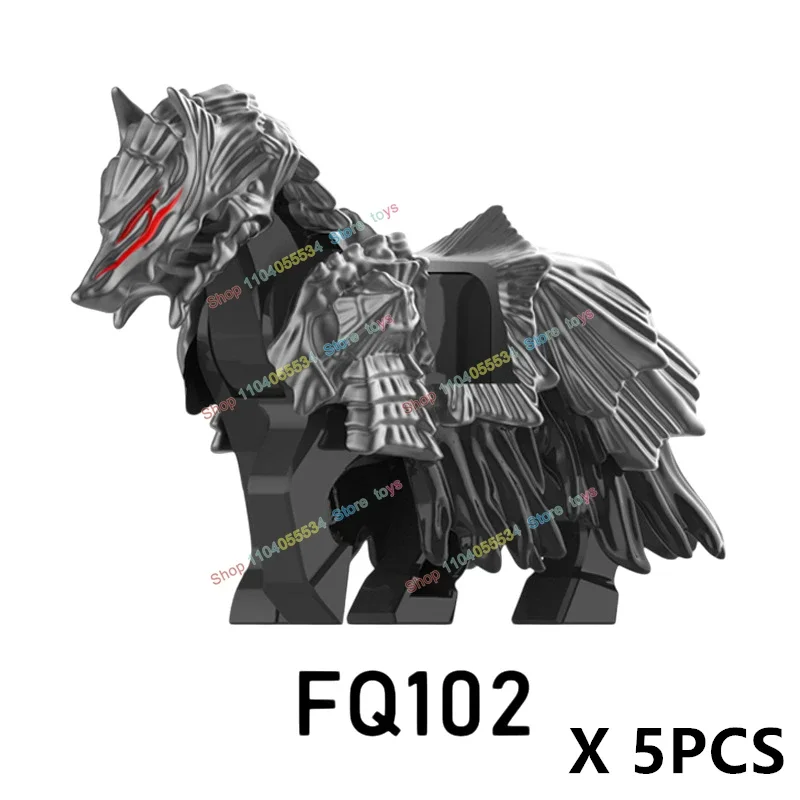 GP108 MOC série de dessins animés squelette chevalier casque armure décoration figurines d'action bloc de construction bricolage jouet cadeaux GP107 106 105