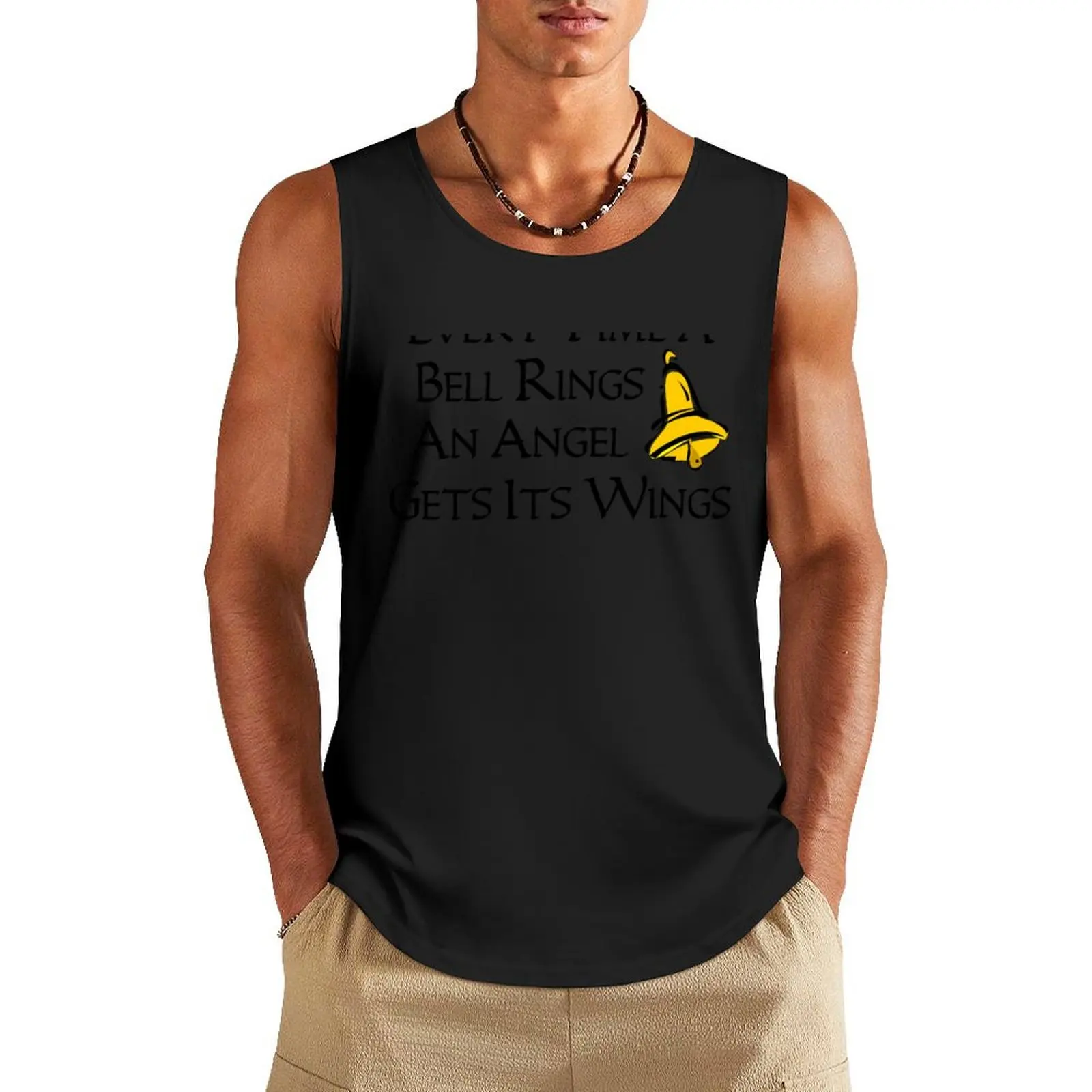 

Every Time a Bell Rings an Angel Gets Its Wings Tank Top bodybuilding t-shirt T-shirt men