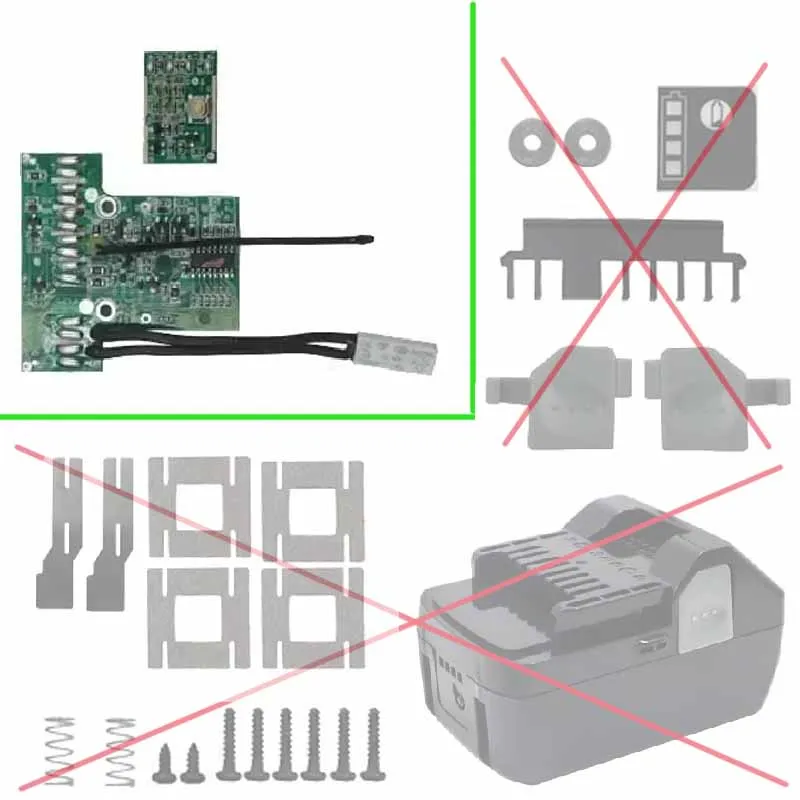 BSL1830 Lithium Ion Batteries BMS Charging Circuit Board PCBA For Hitachi For Hikok 18V Li-ion Battery Electric Quantity Display