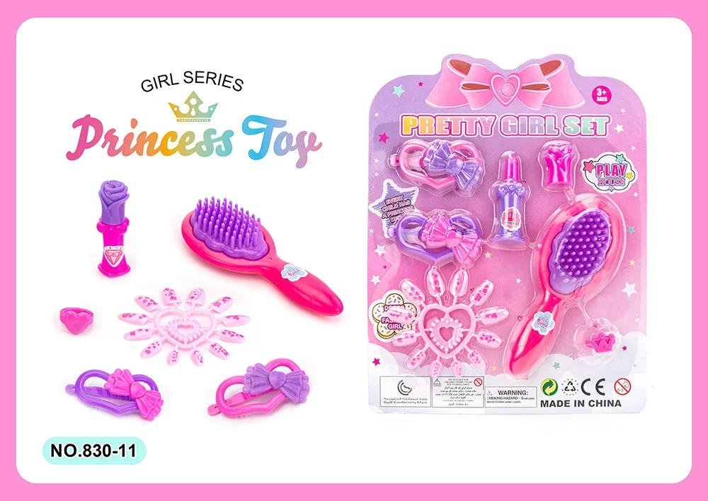 Ensemble de jouets de bijoux pour filles, jeu de fête pour enfants, bricolage, beauté spanset avec collier et couronne