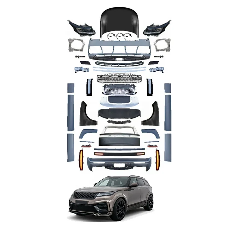 

Car facelift 2013-2017 Upgrade 2023 SV Style hood Tailgate bumper Headlights Tail Lights Body Kit for land range rover Vogue