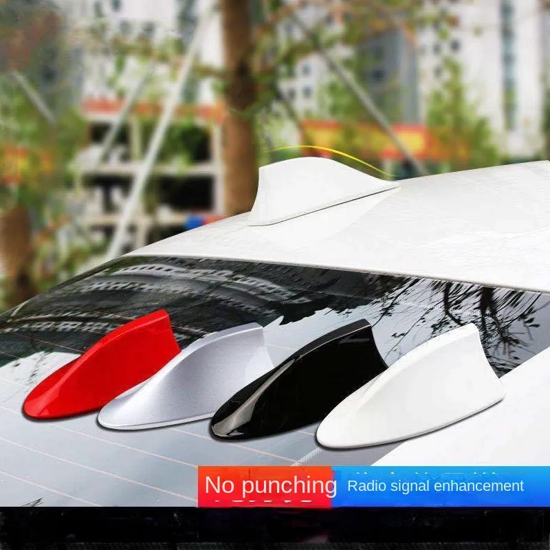 

Universal Roof Top Mount Shark Fin Aerial Antenna Car Radio AM FM Antenna Signal Amplif Exterior Design Styling Accessories 1Pcs
